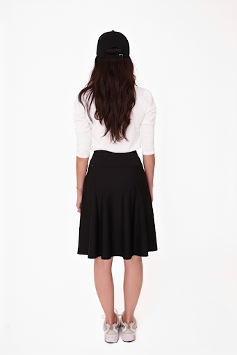 JUPE SHORT- Longueur genoux