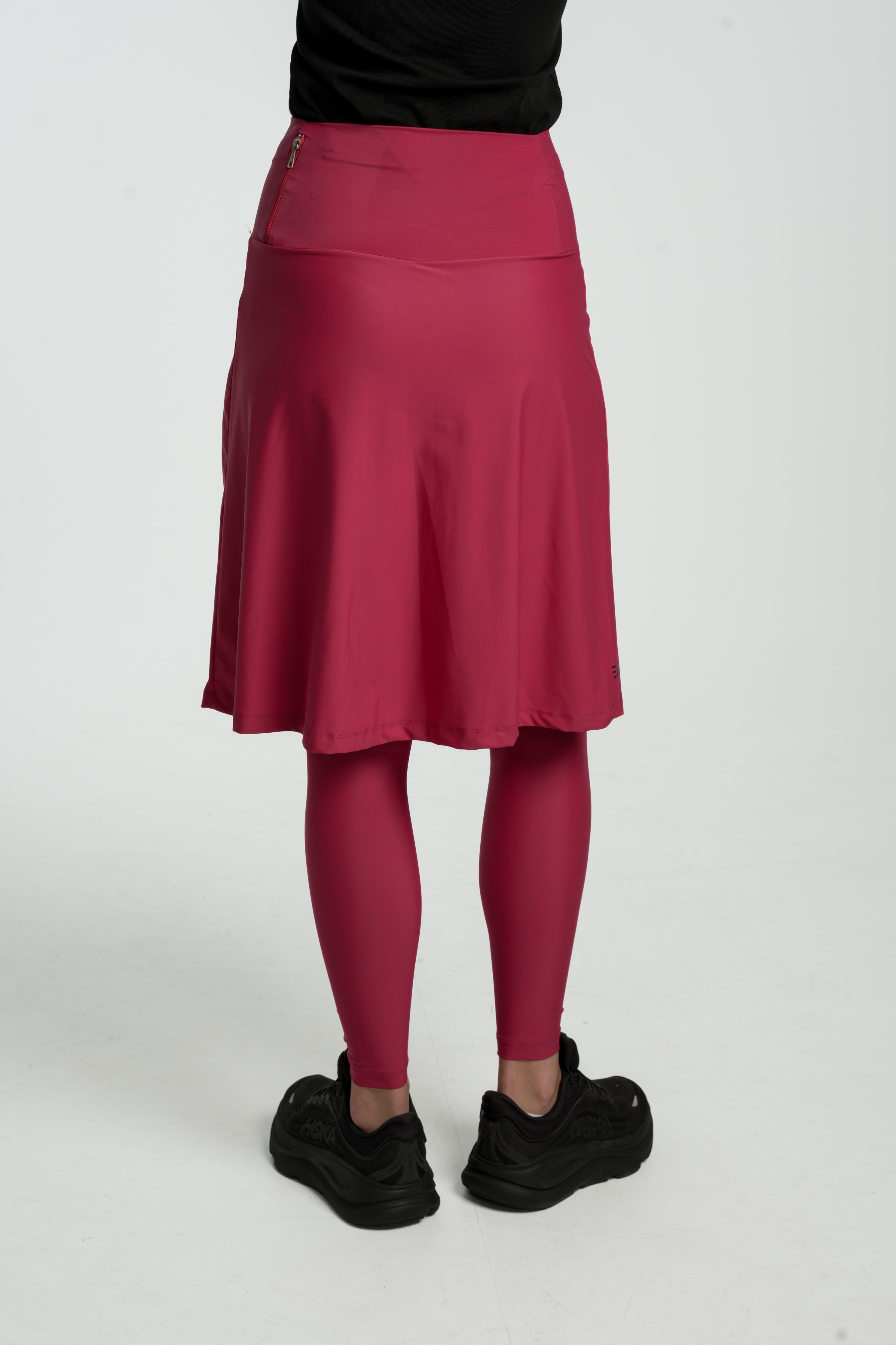 High-Waist Skirt Knee-Length Skirted Legging