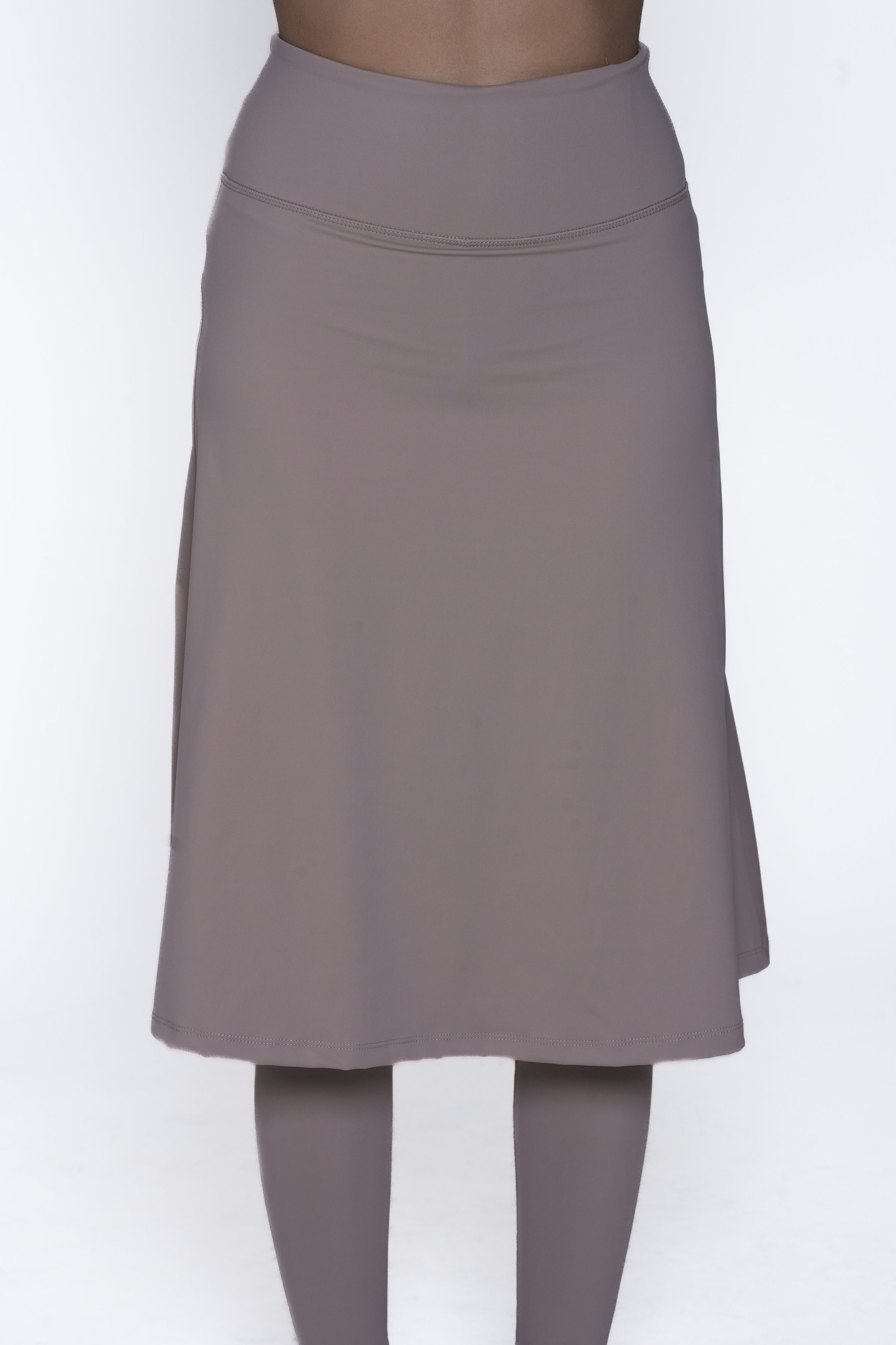 LUX Motion High-Waist Skirted Legging with Pockets - Below Knee
