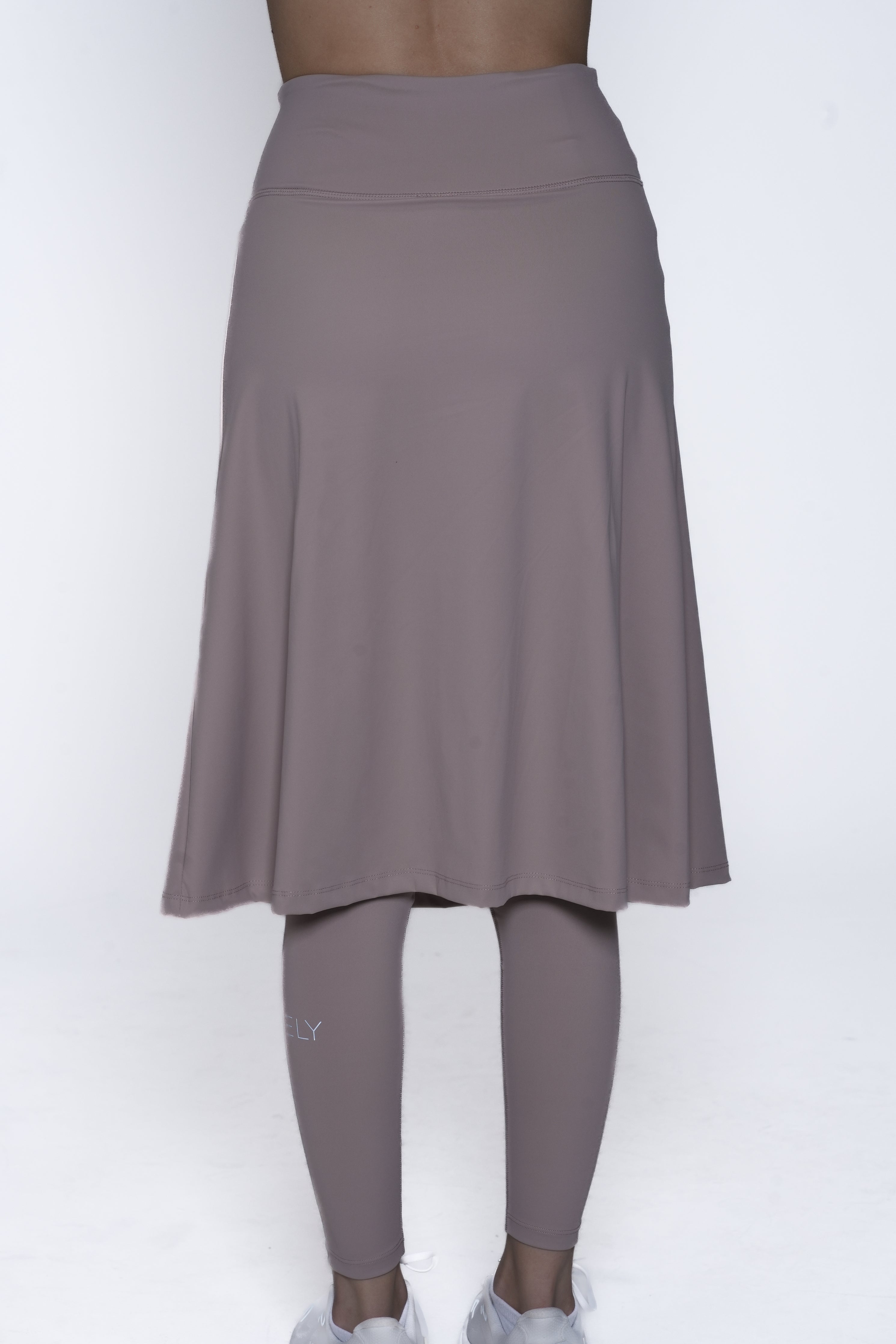 LUX Motion High-Waist Skirted Legging with Pockets - Below Knee