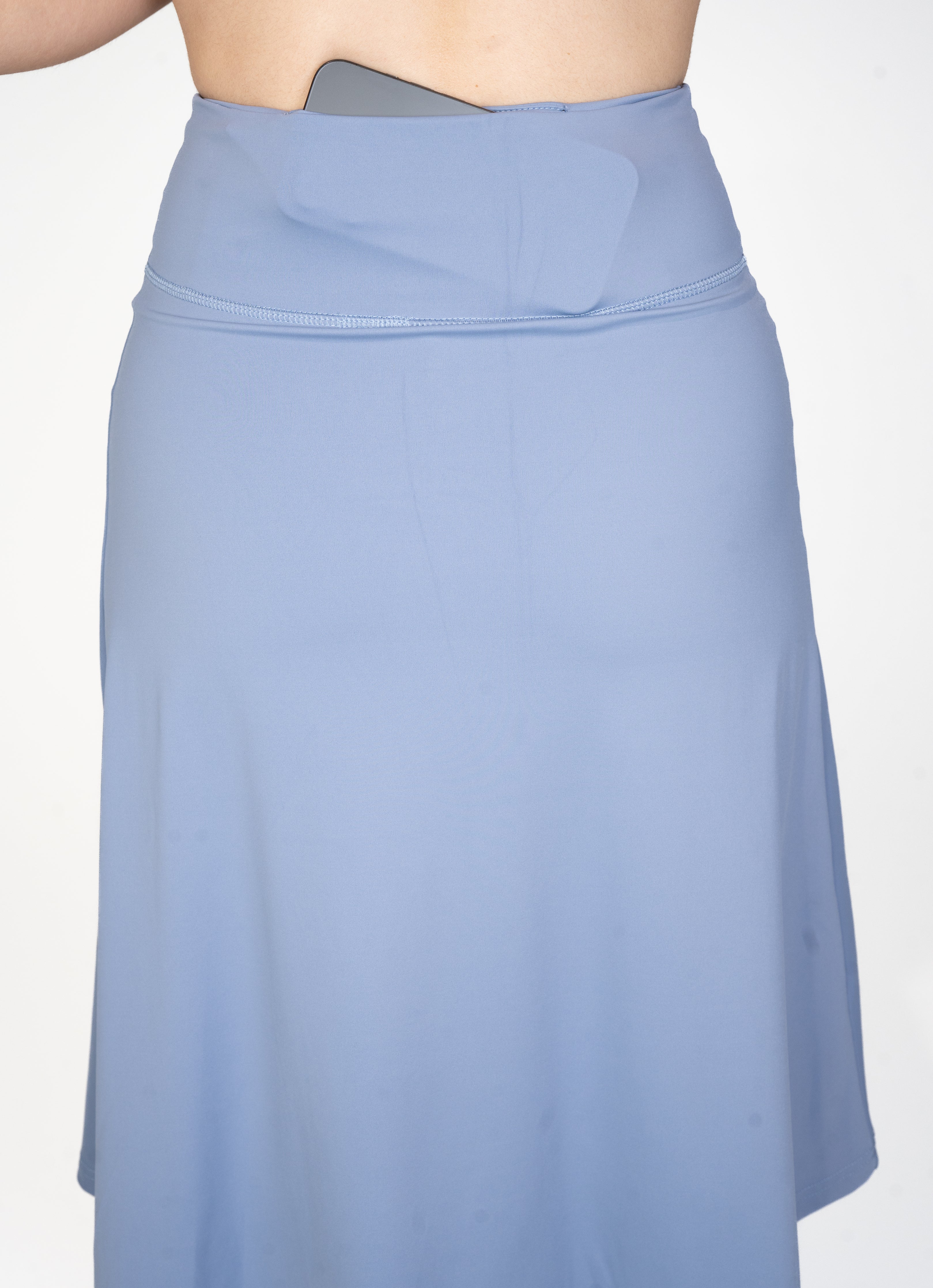 LUX Motion High-Waist Skirted Legging with Pockets - Above Knee
