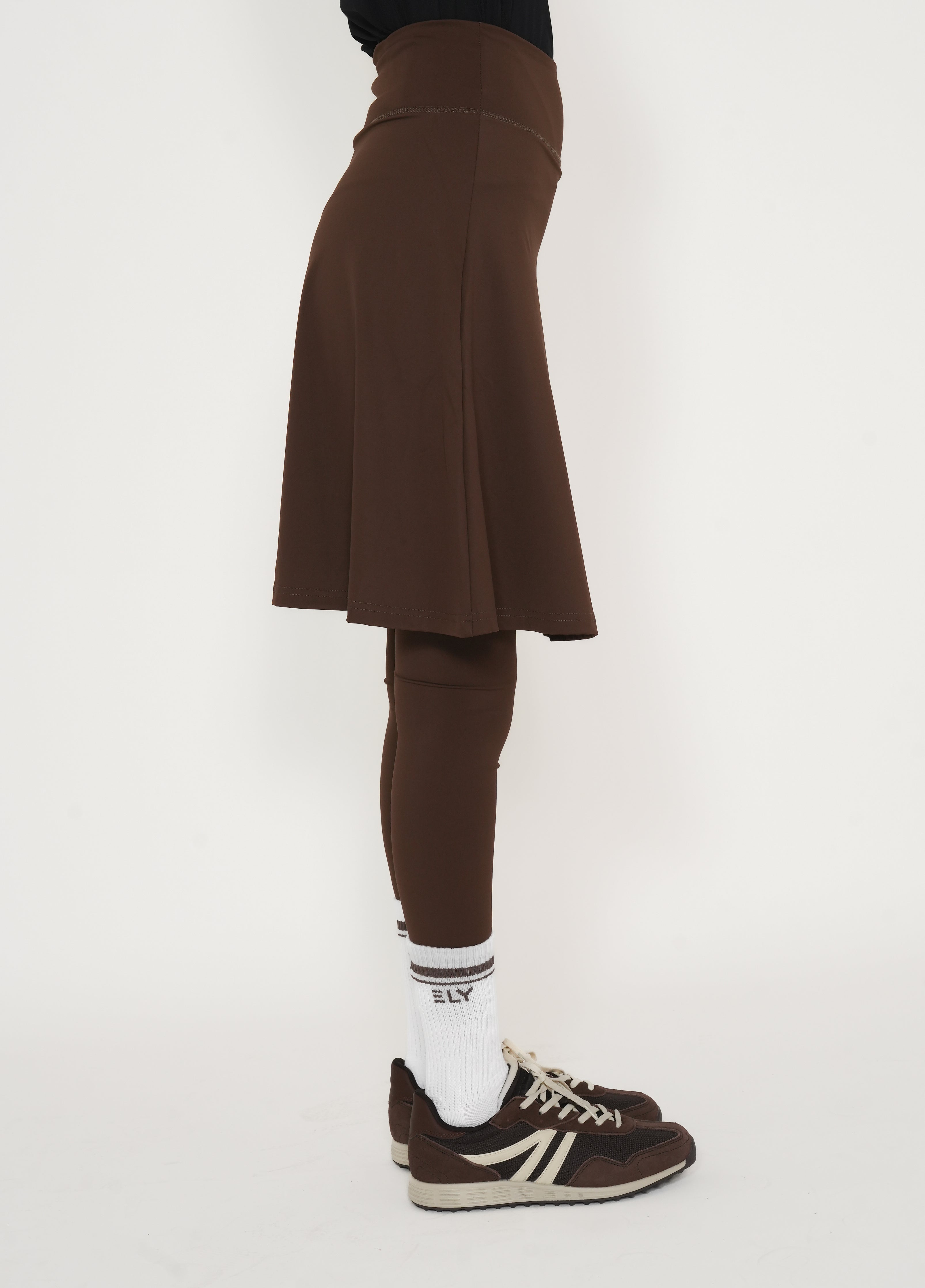 Legging-Jupe LUX Motion Taille Haute avec Poches – Longueur au-dessus du Genou
