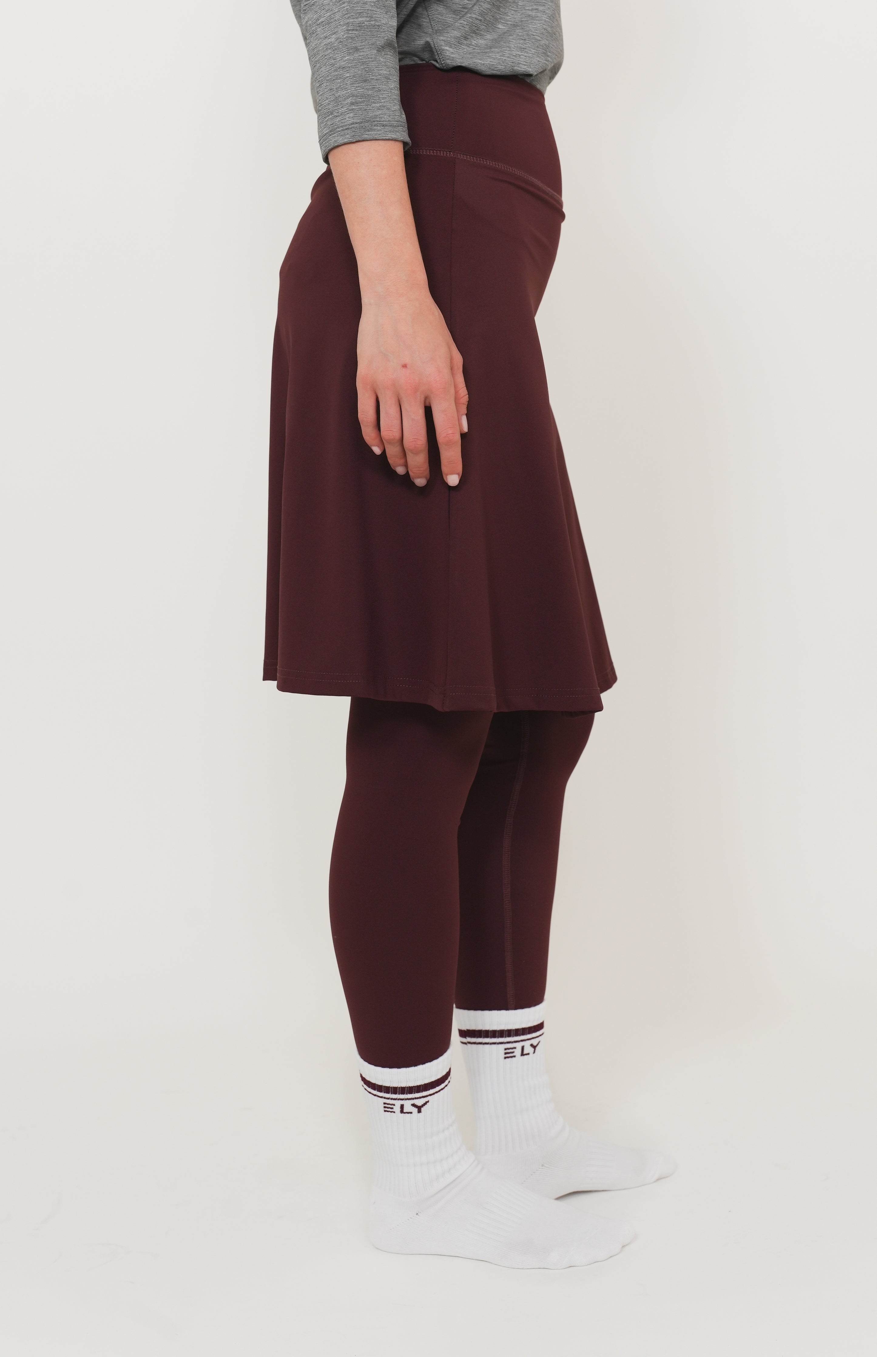 LUX Motion High-Waist Skirted Legging with Pockets - Above Knee