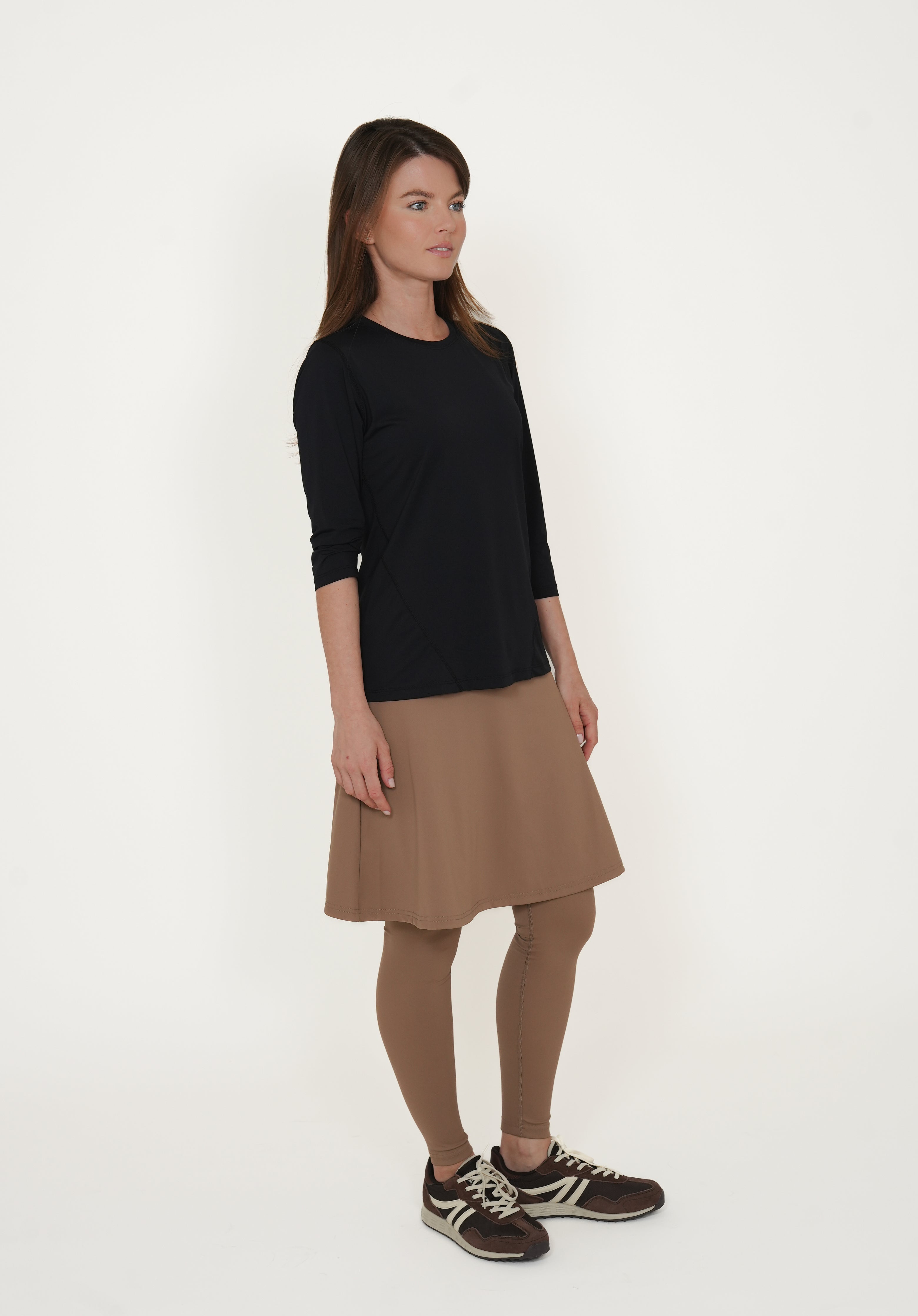 LUX Motion High-Waist Skirted Legging with Pockets - Above Knee