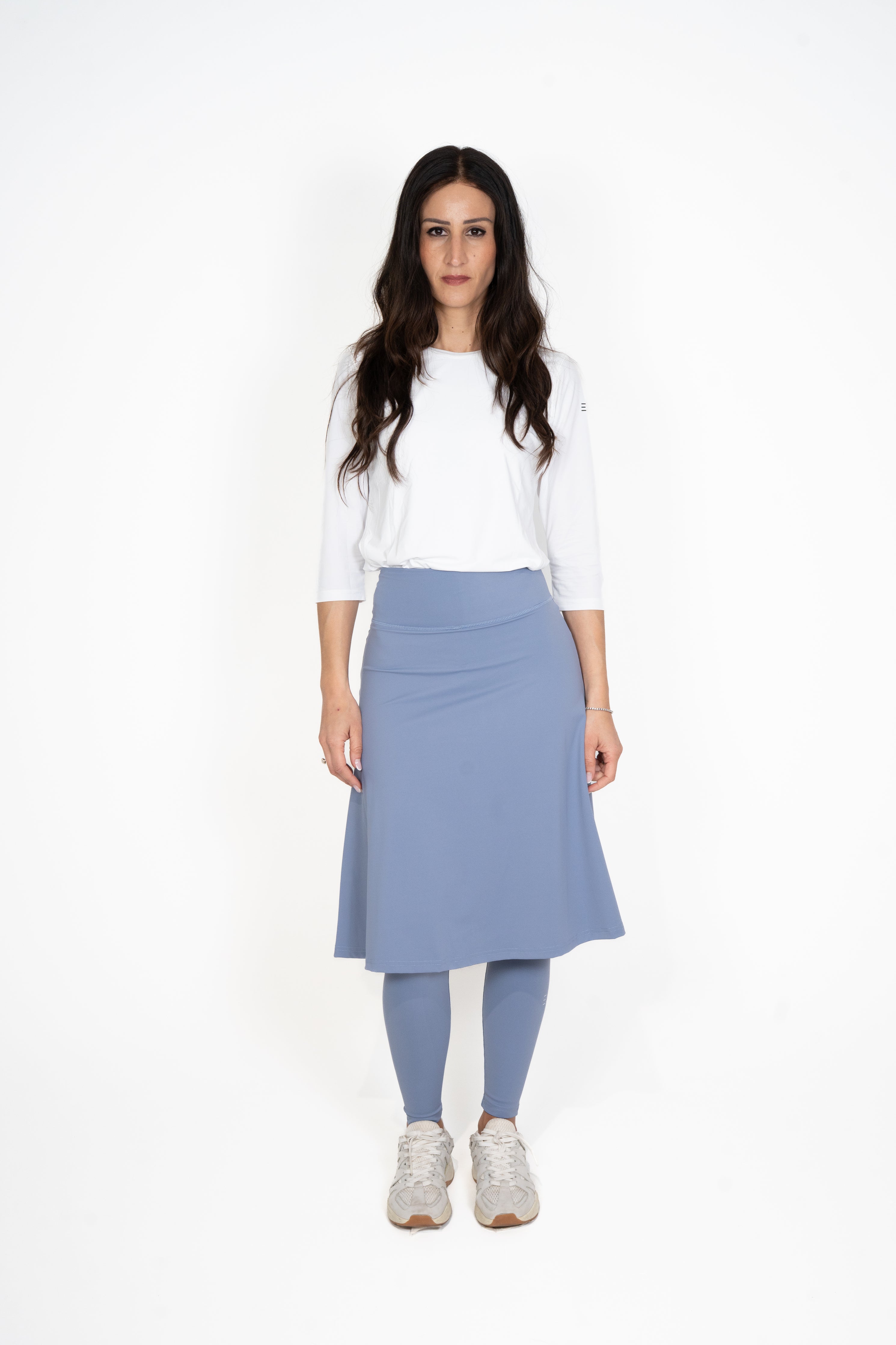Legging-Jupe LUX Motion Taille Haute avec Poches – Longueur sous les Genoux