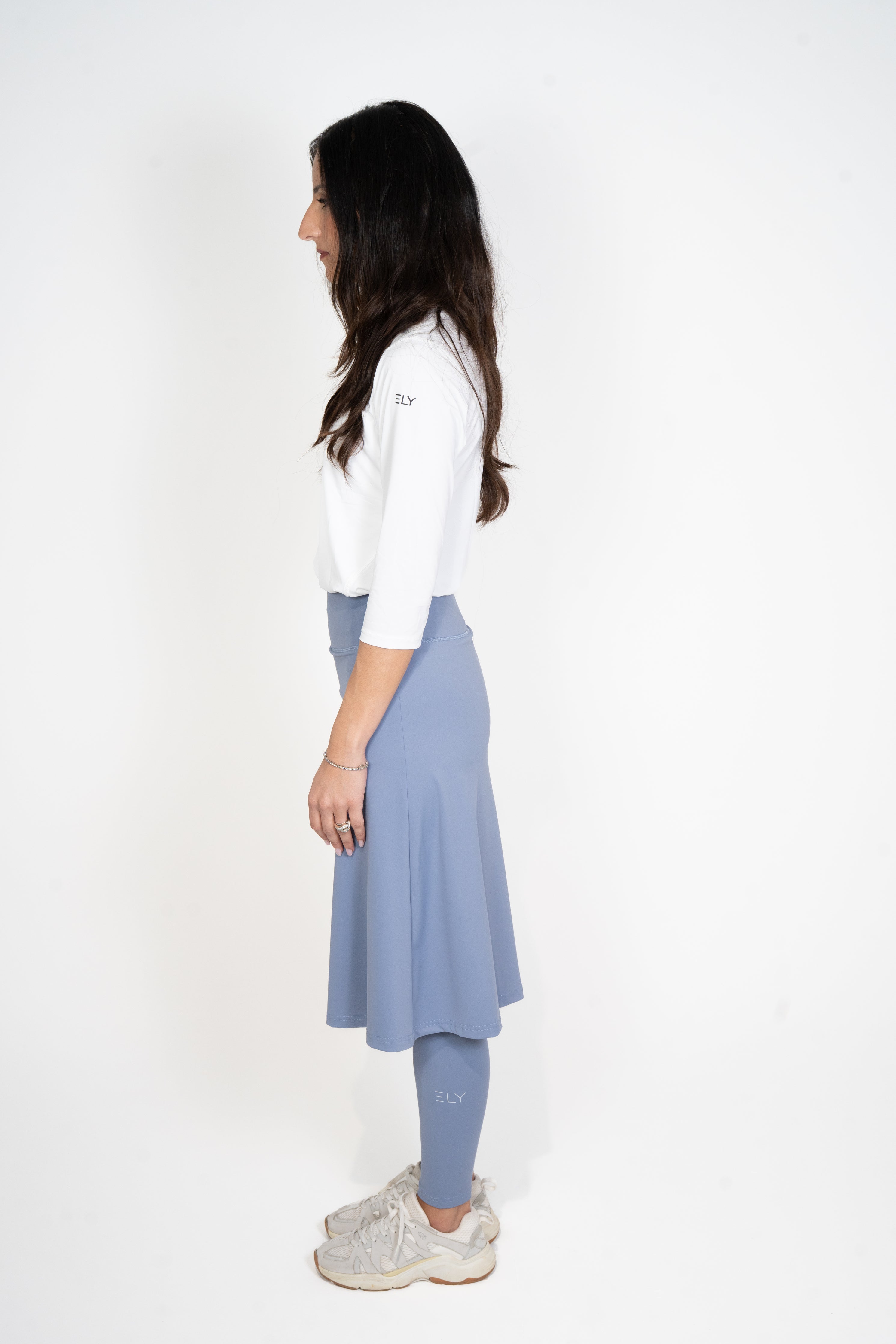 Legging-Jupe LUX Motion Taille Haute avec Poches – Longueur sous les Genoux