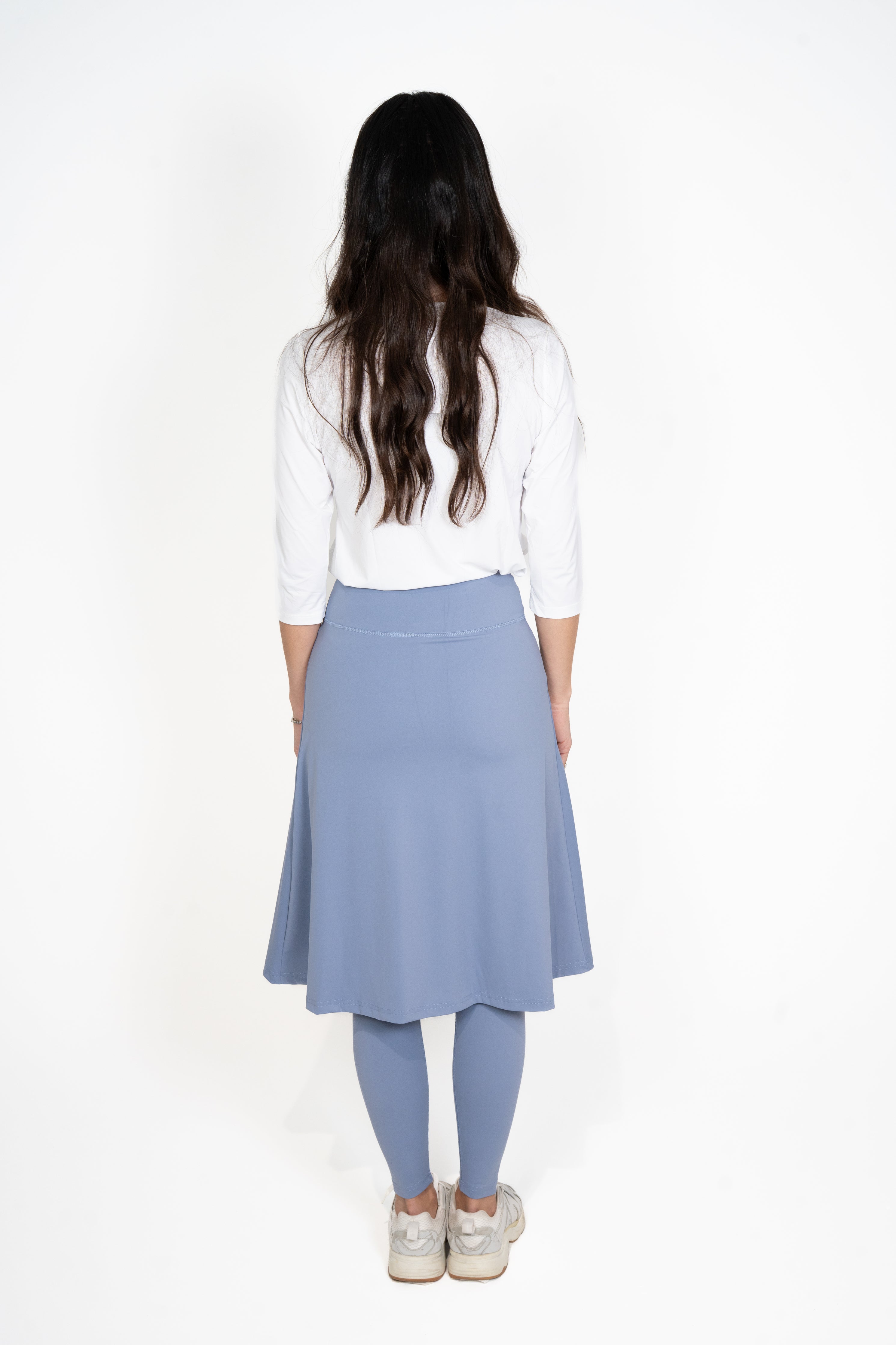 Legging-Jupe LUX Motion Taille Haute avec Poches – Longueur sous les Genoux
