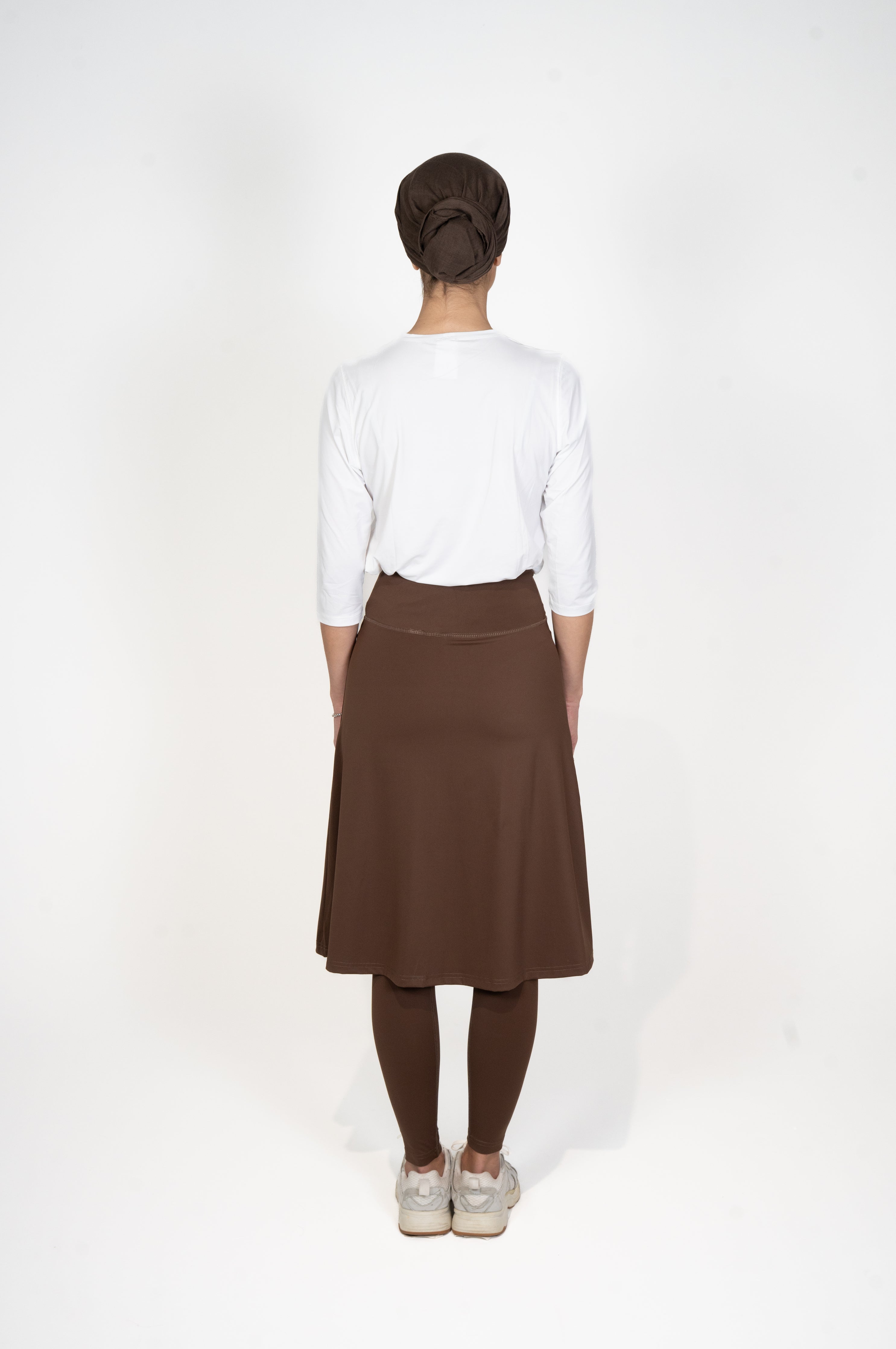 LUX Motion High-Waist Skirted Legging with Pockets - Below Knee