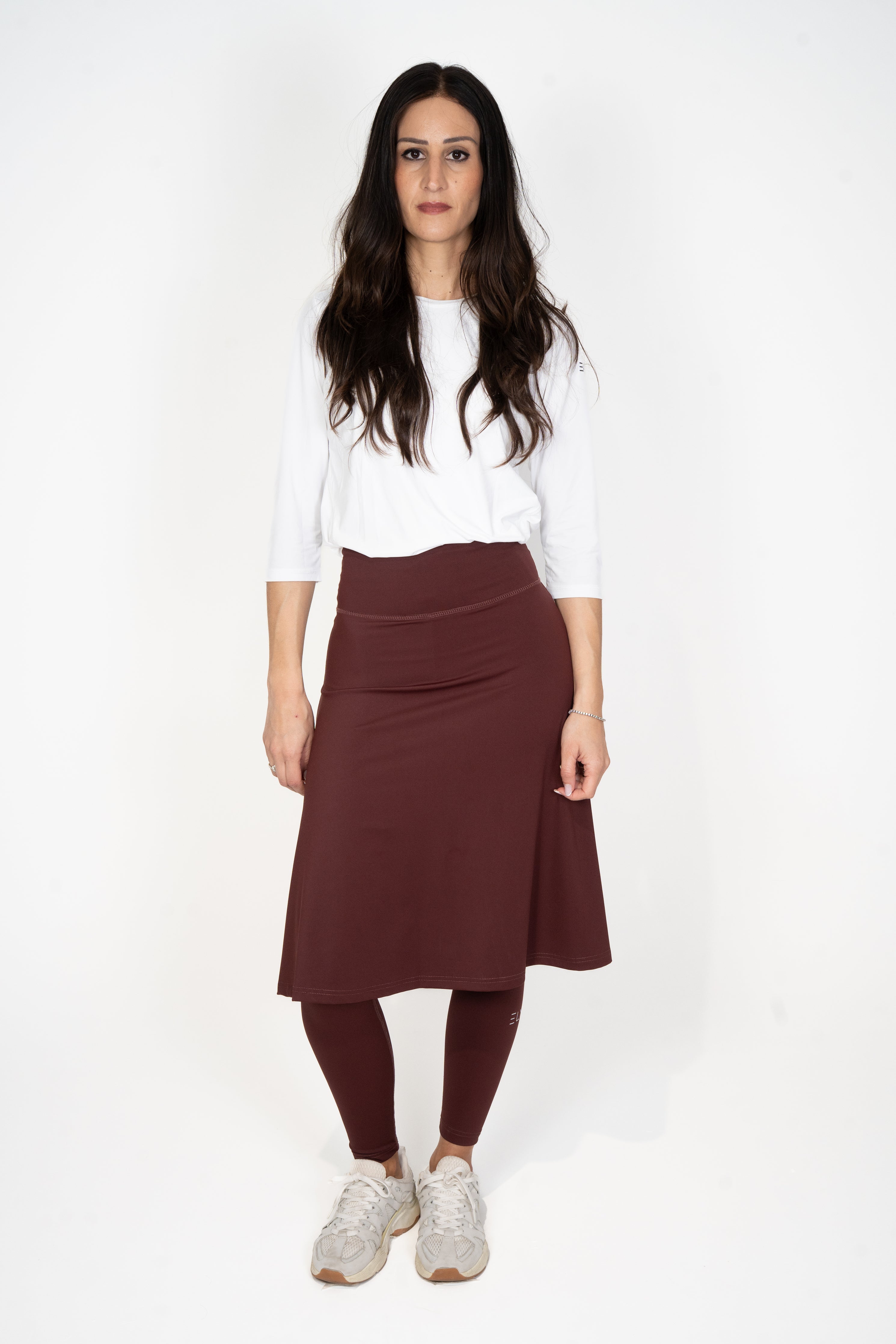 Legging-Jupe LUX Motion Taille Haute avec Poches – Longueur sous les Genoux