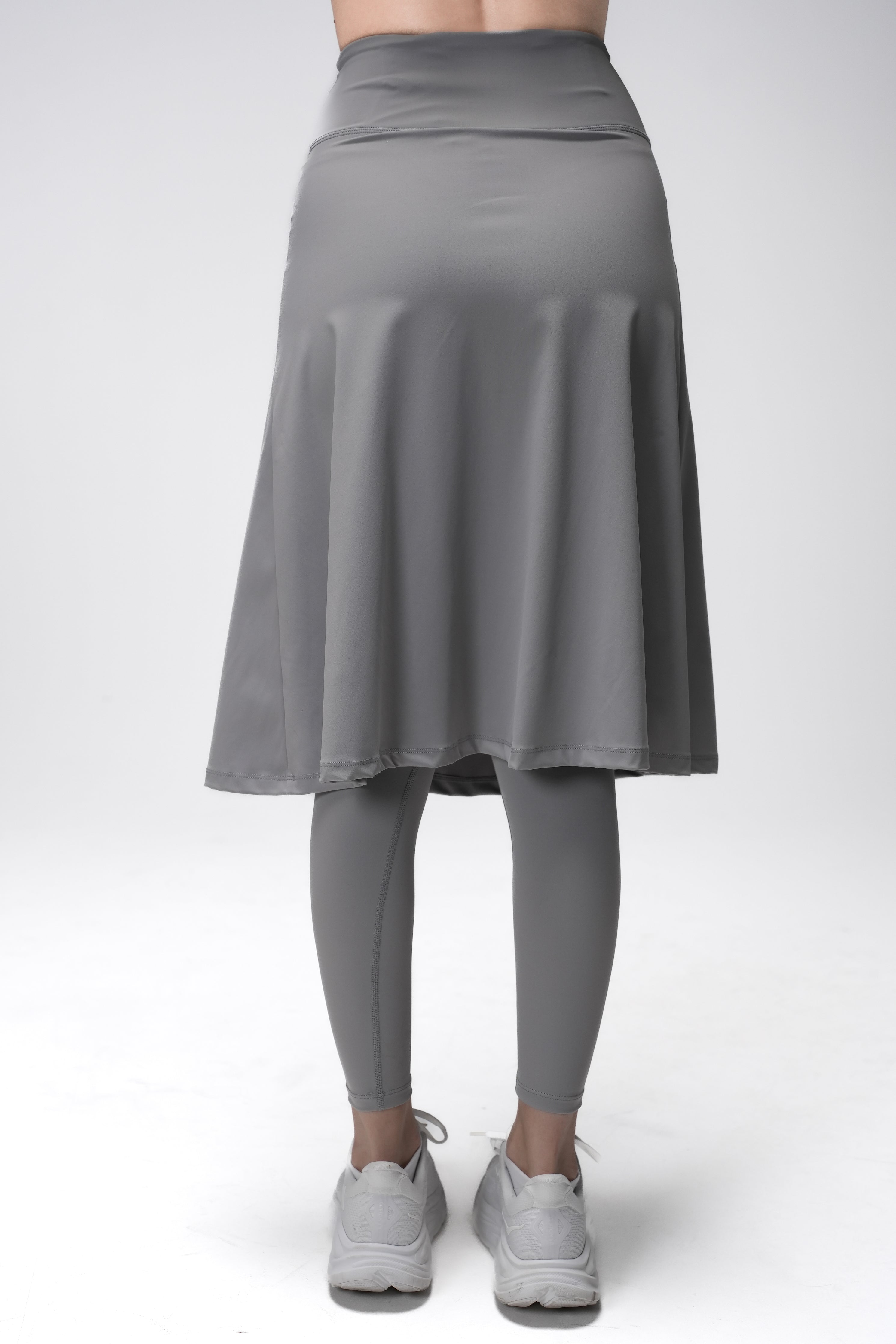 Legging-Jupe LUX Motion Taille Haute avec Poches – Longueur sous les Genoux