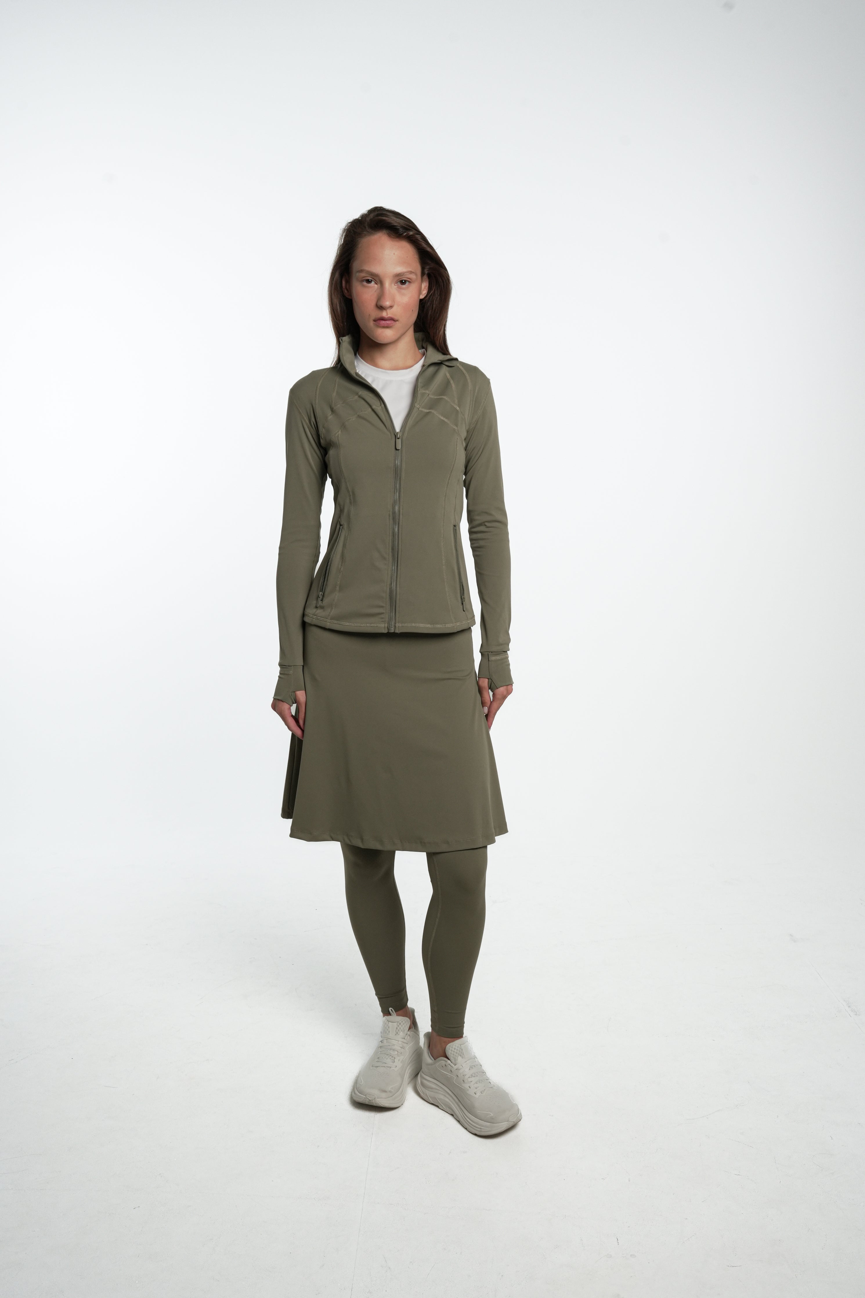 LUX Motion High-Waist Skirted Legging with Pockets - Above Knee