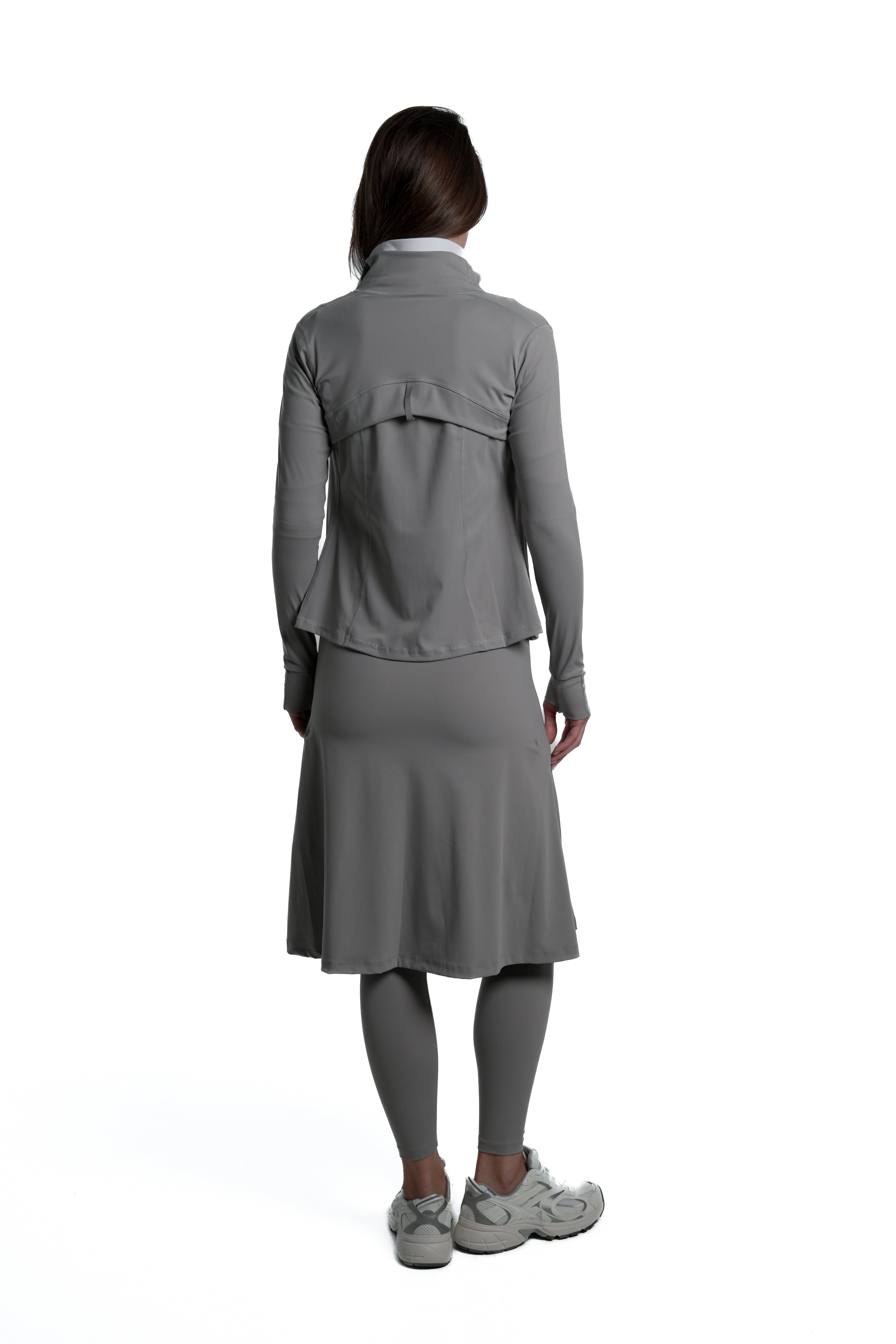 LUX Motion High-Waist Skirted Legging with Pockets - Below Knee