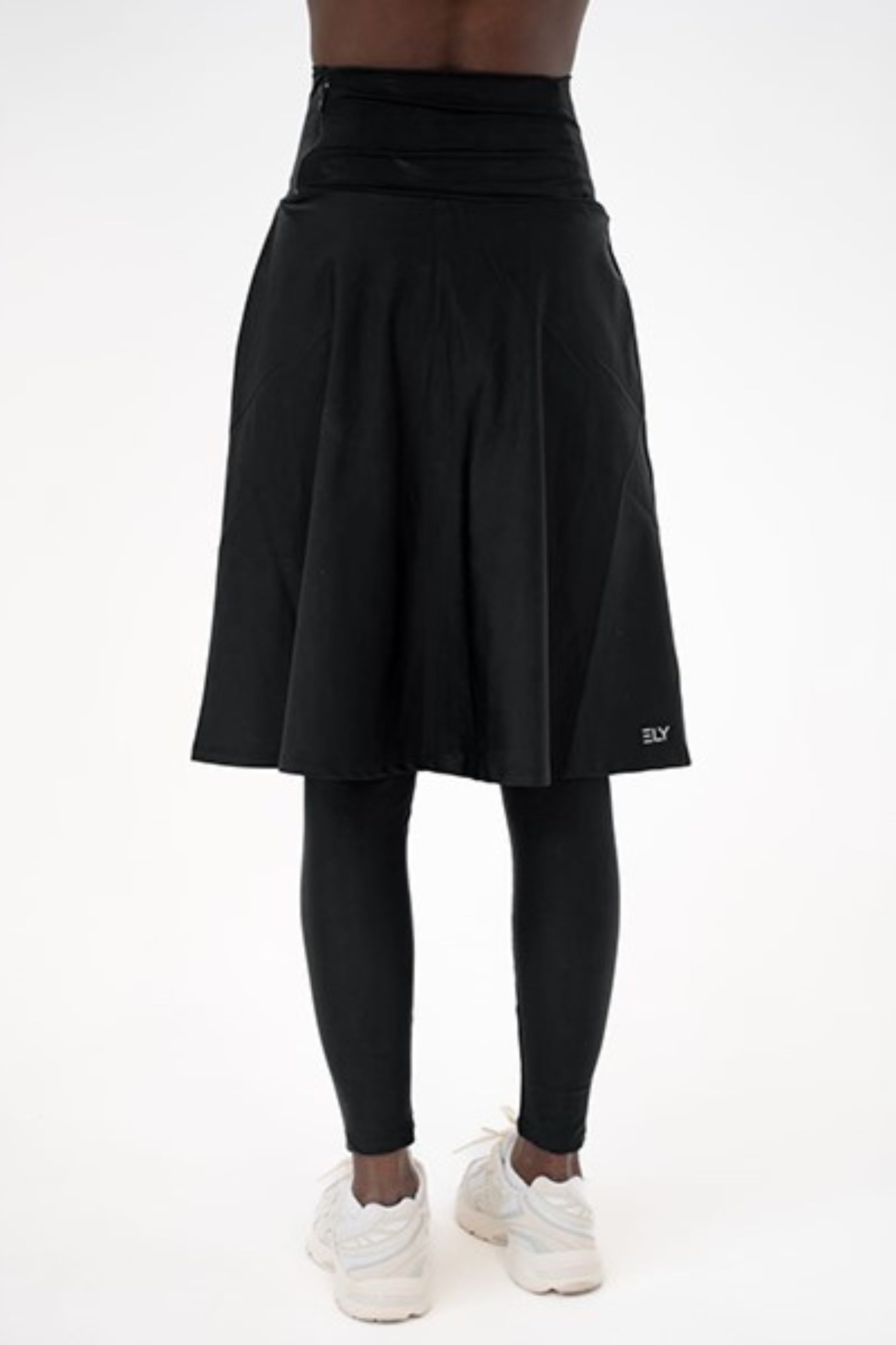 High-Waist Skirt Knee-Length Skirted Legging