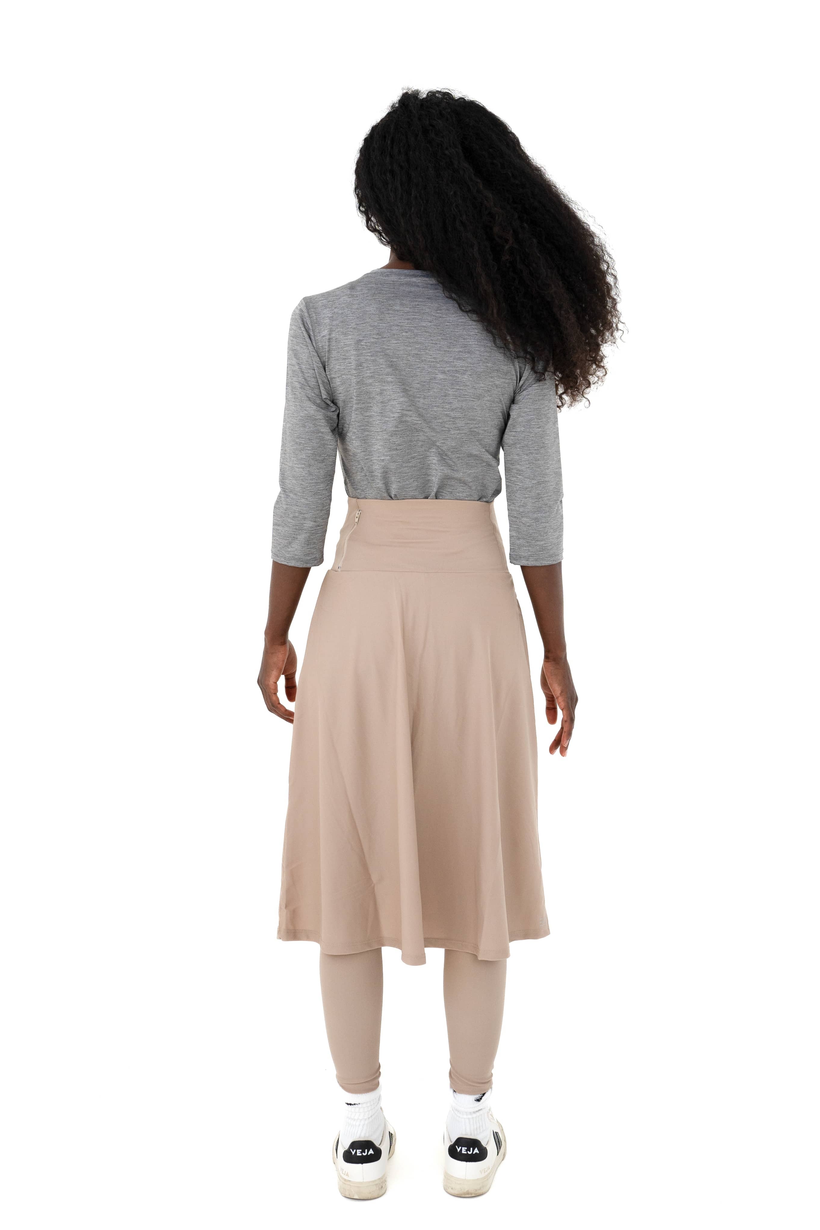 Legging-jupe Taille Haute – Longueur sous les genoux