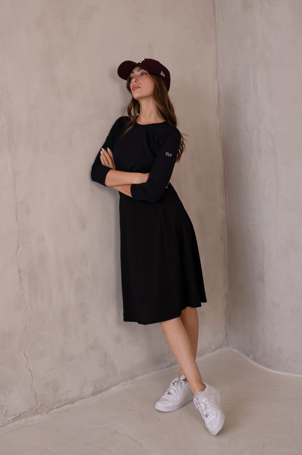 Classic Below Knee-Length Skirt Black / XL Classic Below Knee-Length Skirt Black / XL
