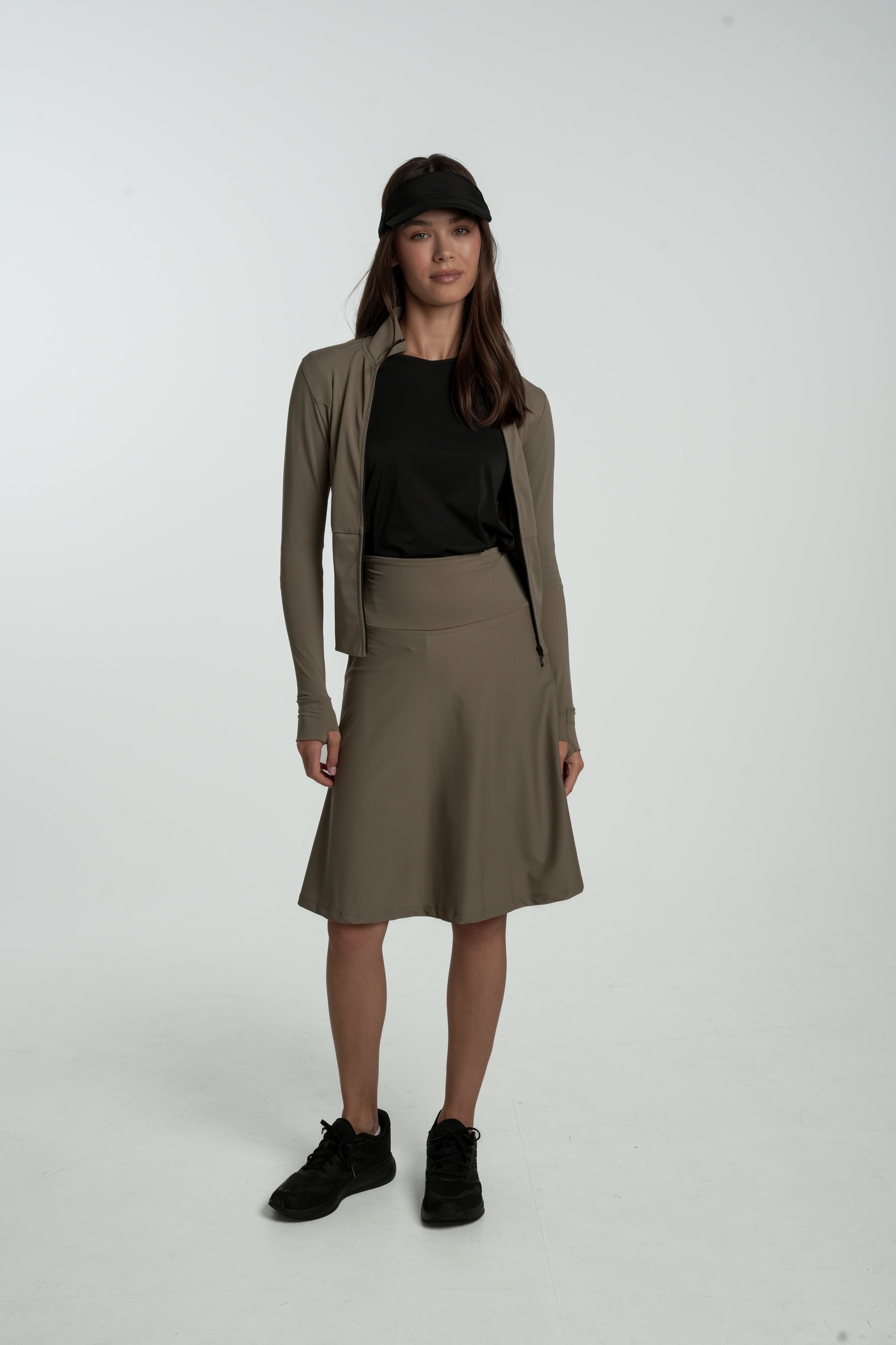 JUPE SHORT- Longueur genoux