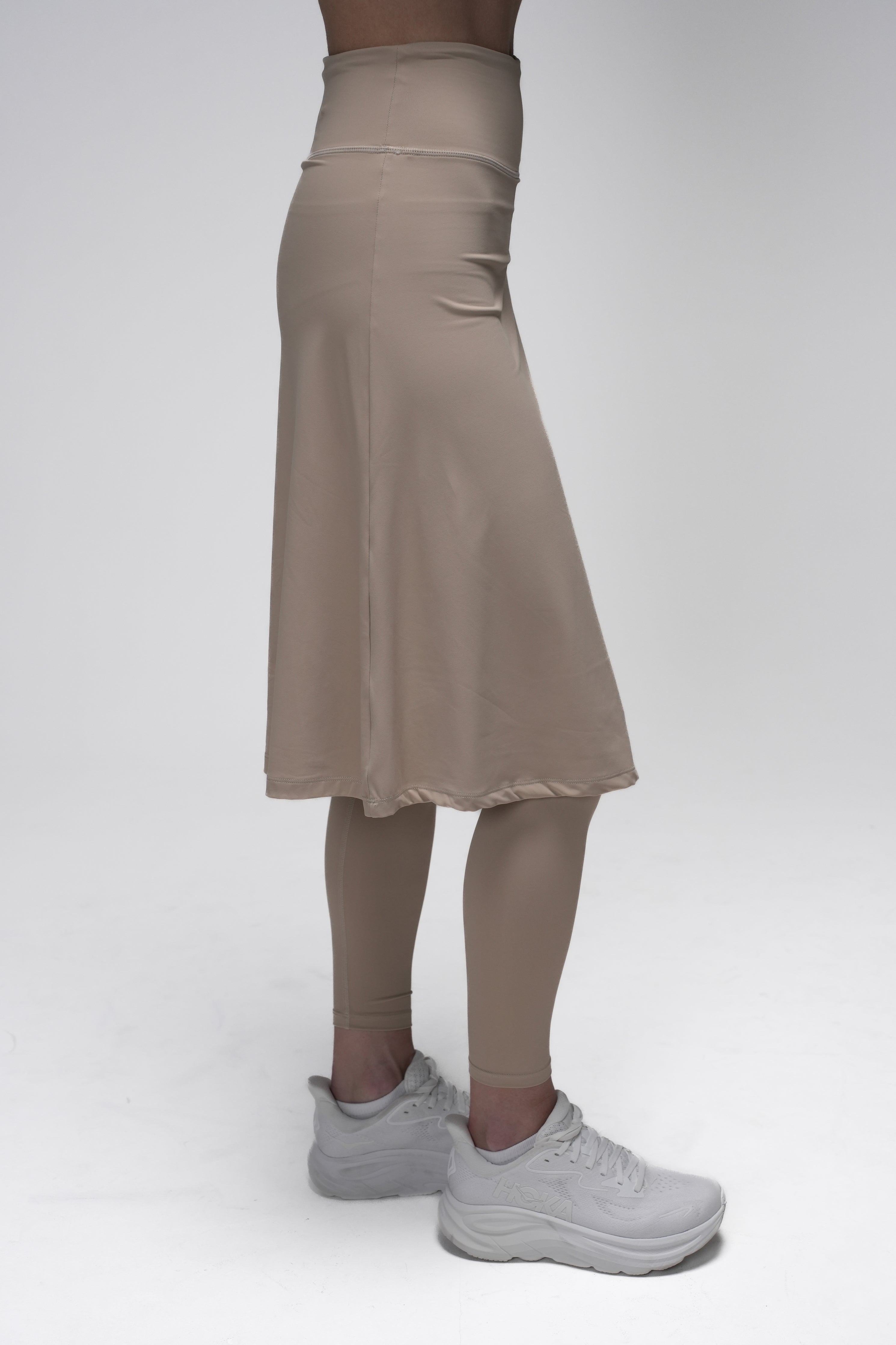 Legging-Jupe LUX Motion Taille Haute avec Poches – Longueur sous les Genoux