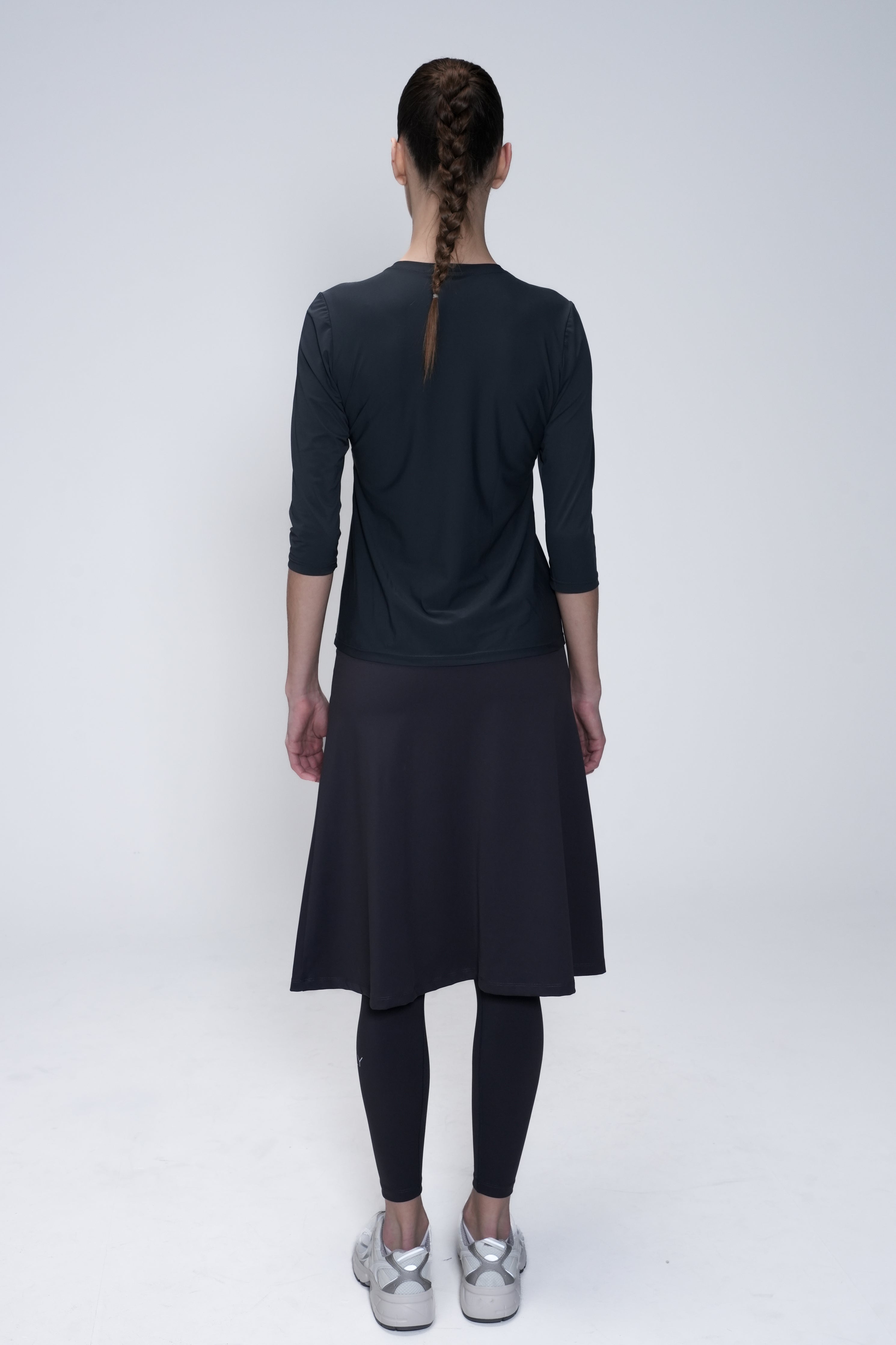 Legging-Jupe LUX Motion Taille Haute avec Poches – Longueur sous les Genoux
