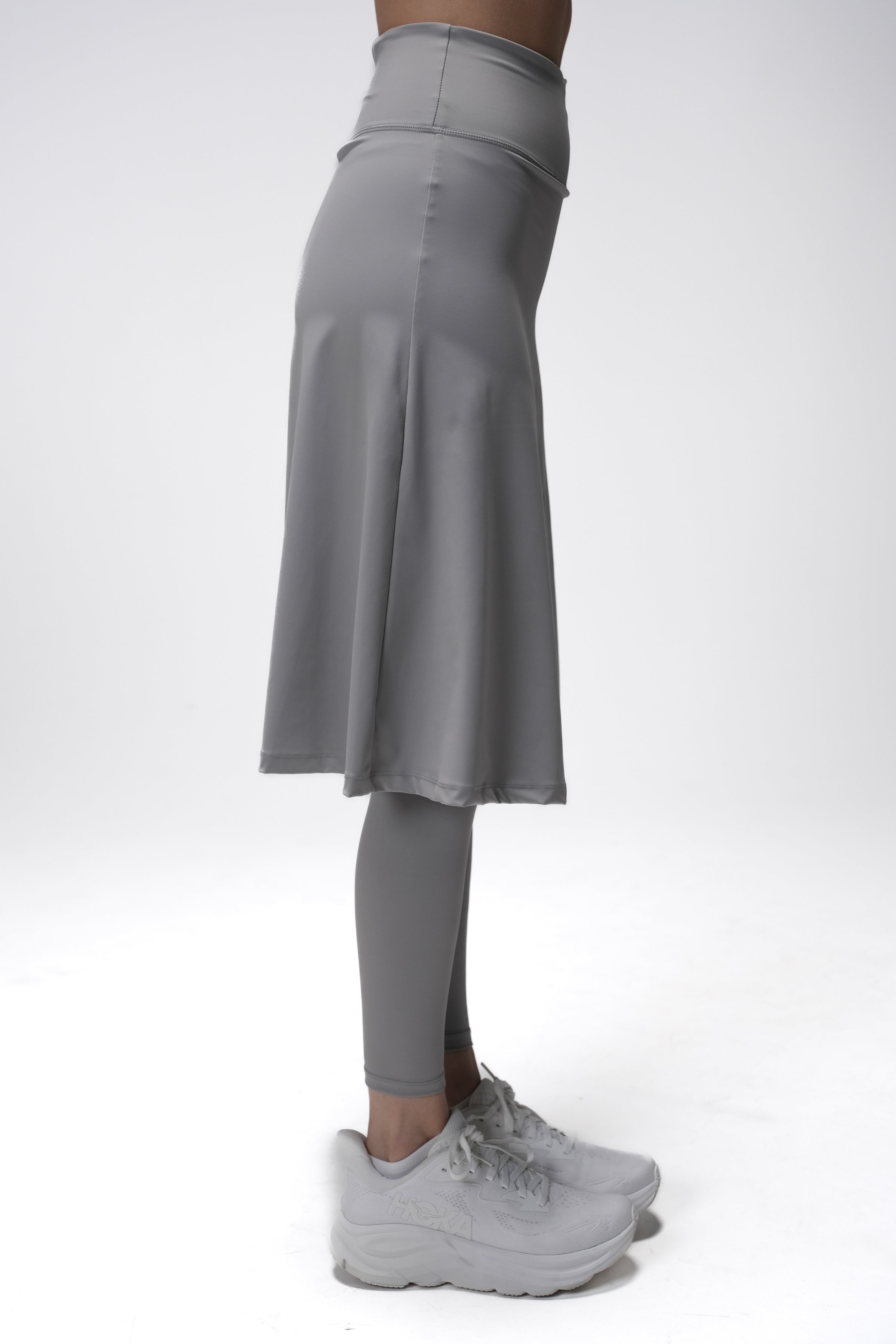 Legging-Jupe LUX Motion Taille Haute avec Poches – Longueur sous les Genoux