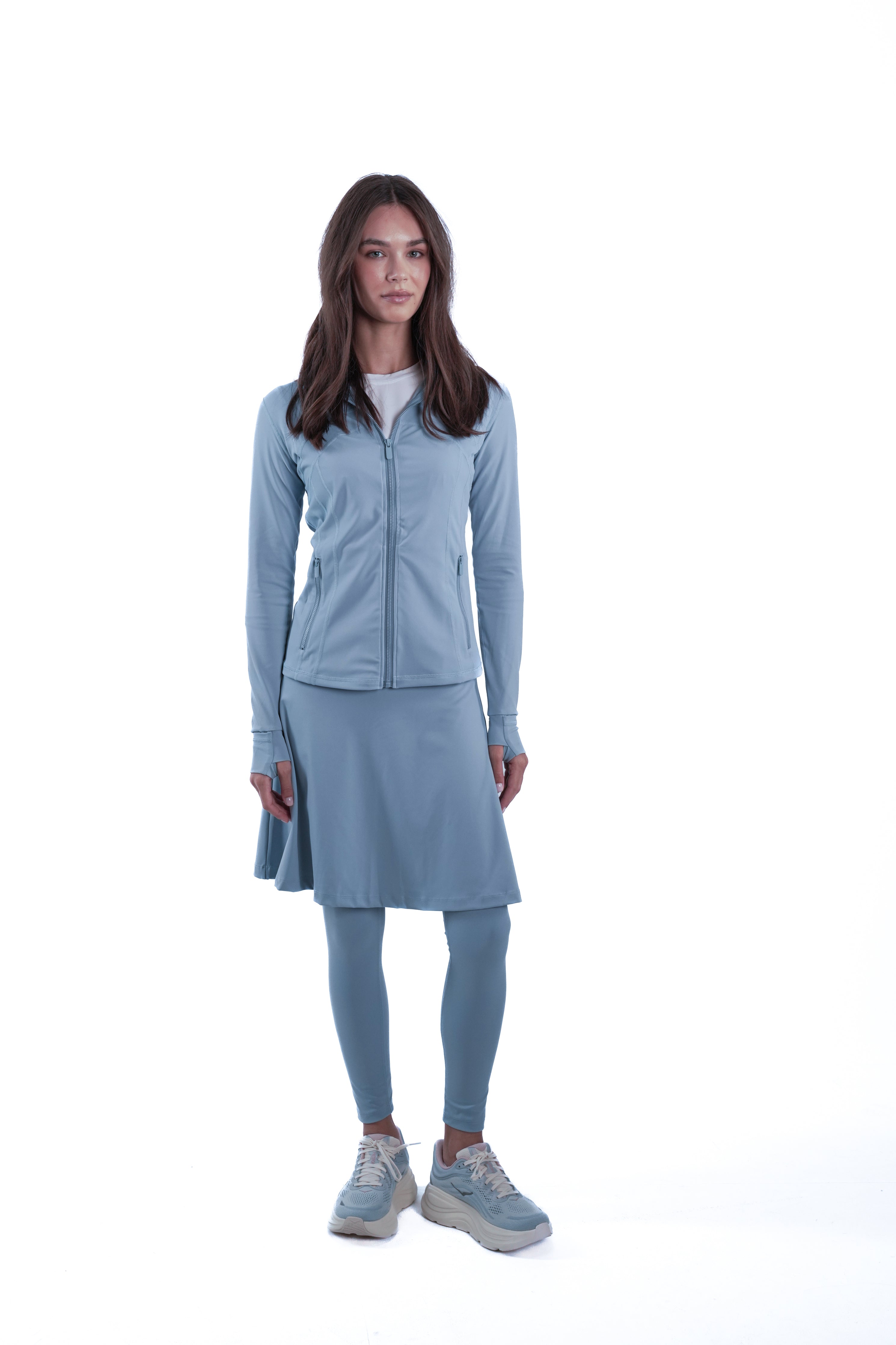 LUX Motion High-Waist Skirted Legging with Pockets - Above Knee