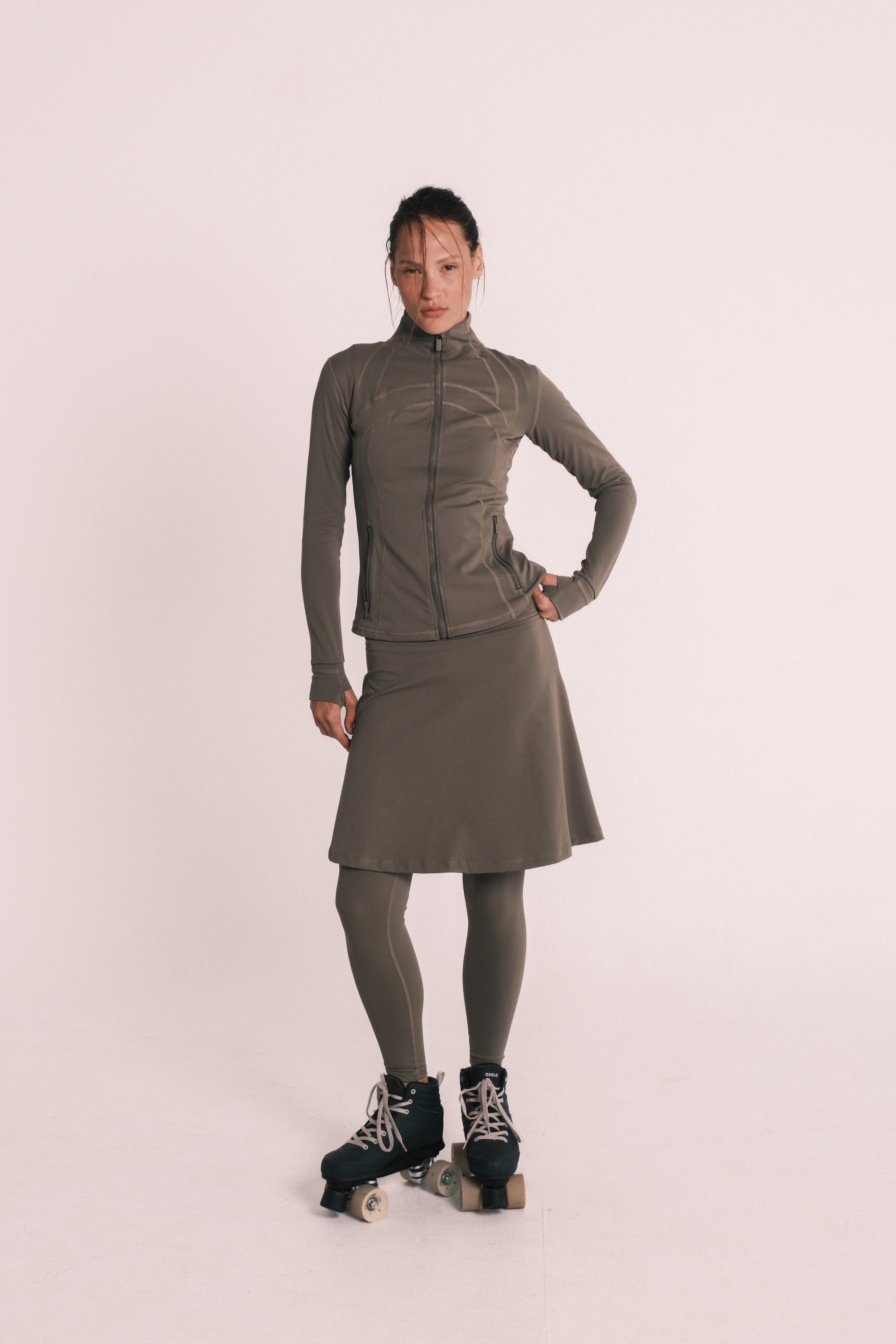 LUX Motion High-Waist Skirted Legging with Pockets - Above Knee
