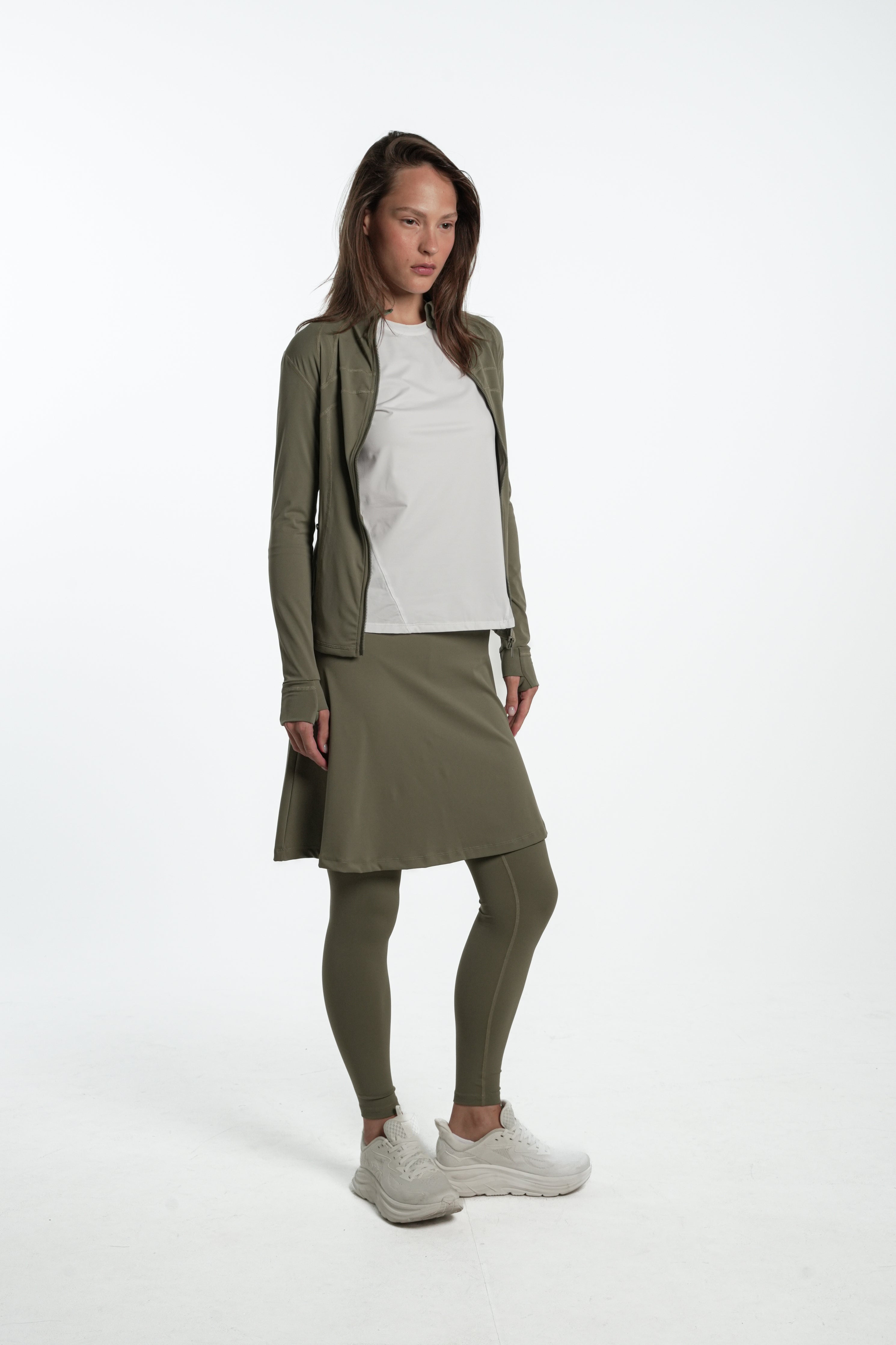 LUX Motion High-Waist Skirted Legging with Pockets - Above Knee
