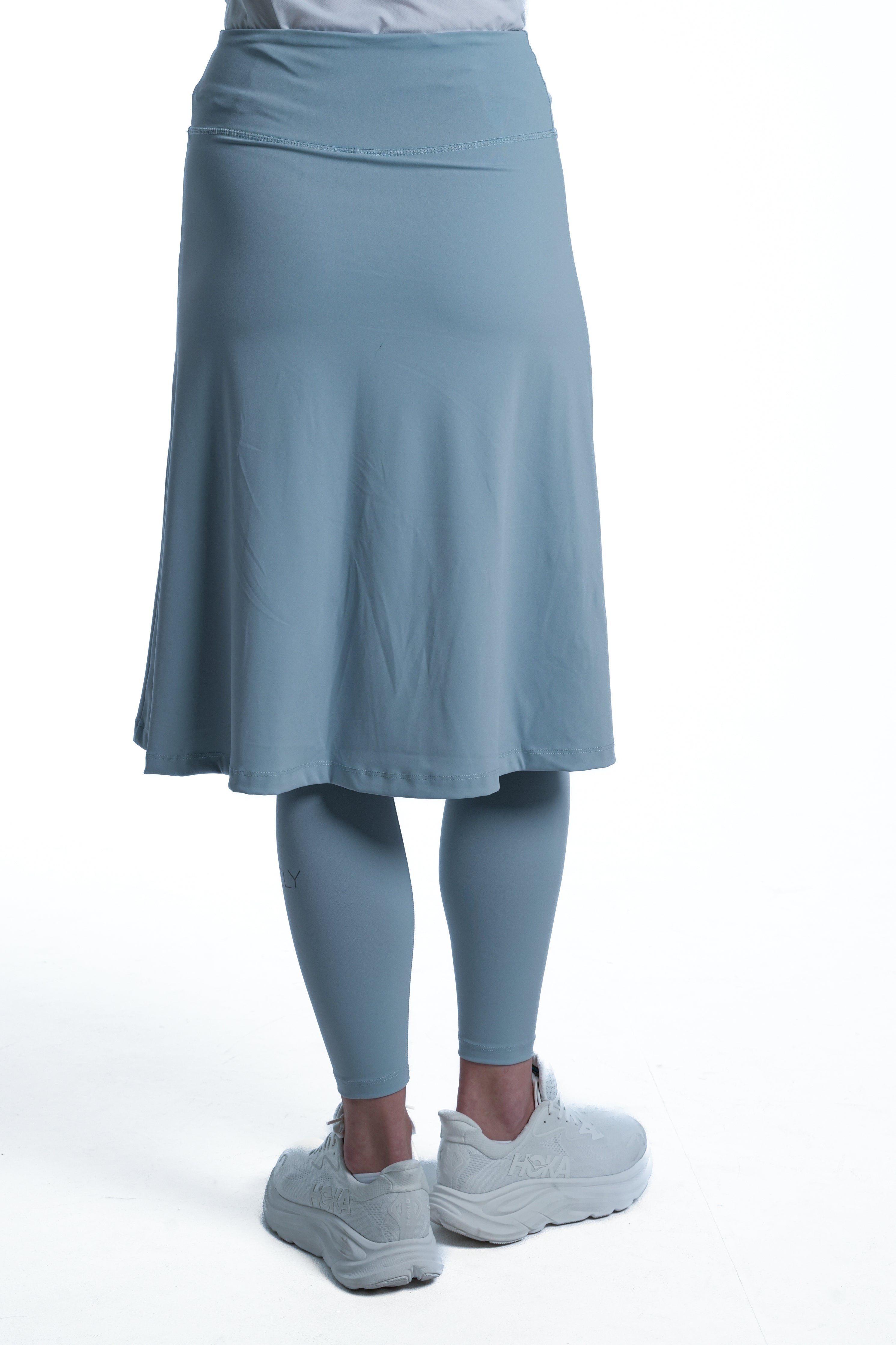 LUX Motion High-Waist Skirted Legging with Pockets - Below Knee