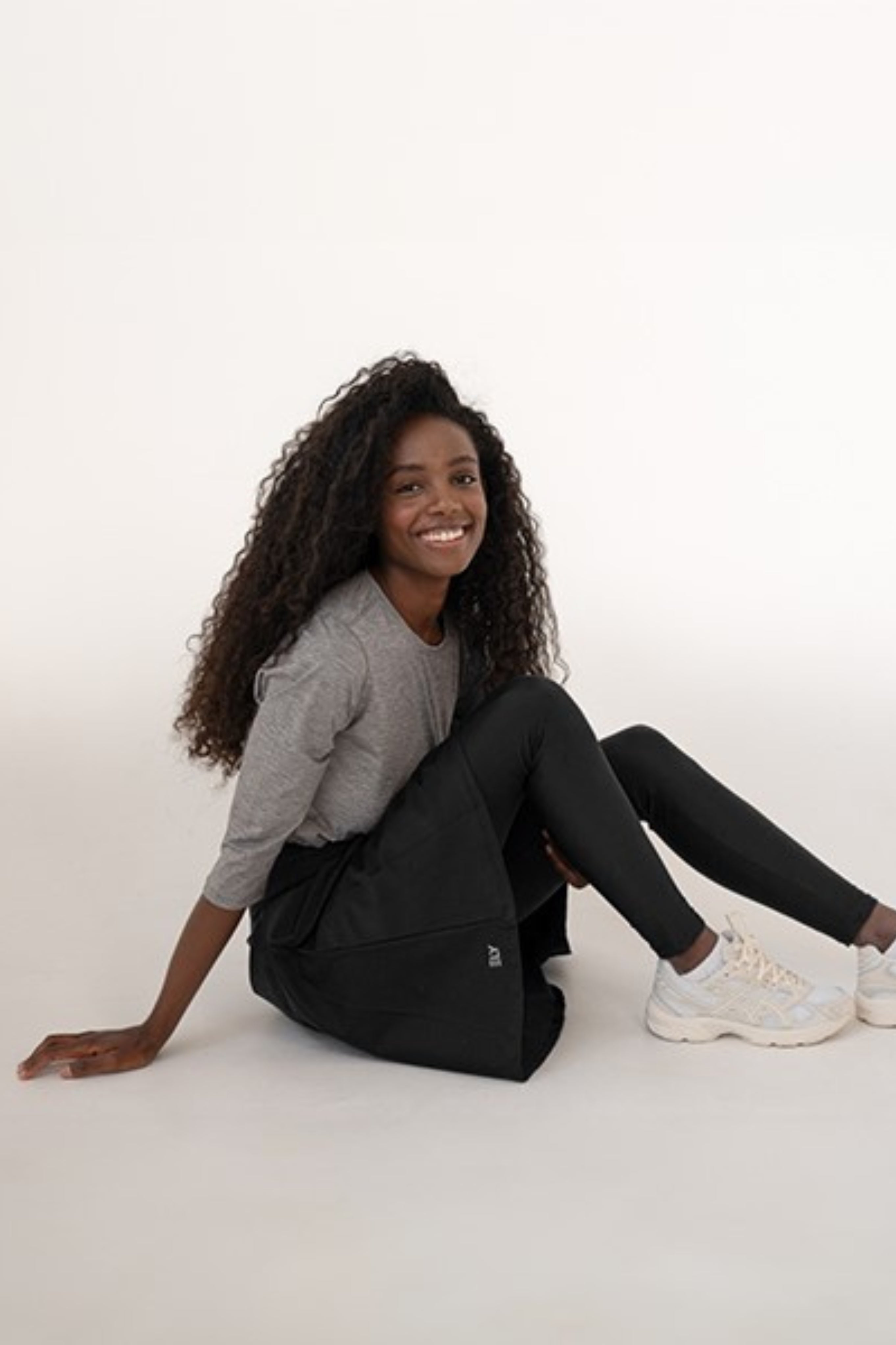 High-Waist Skirt Knee-Length Skirted Legging