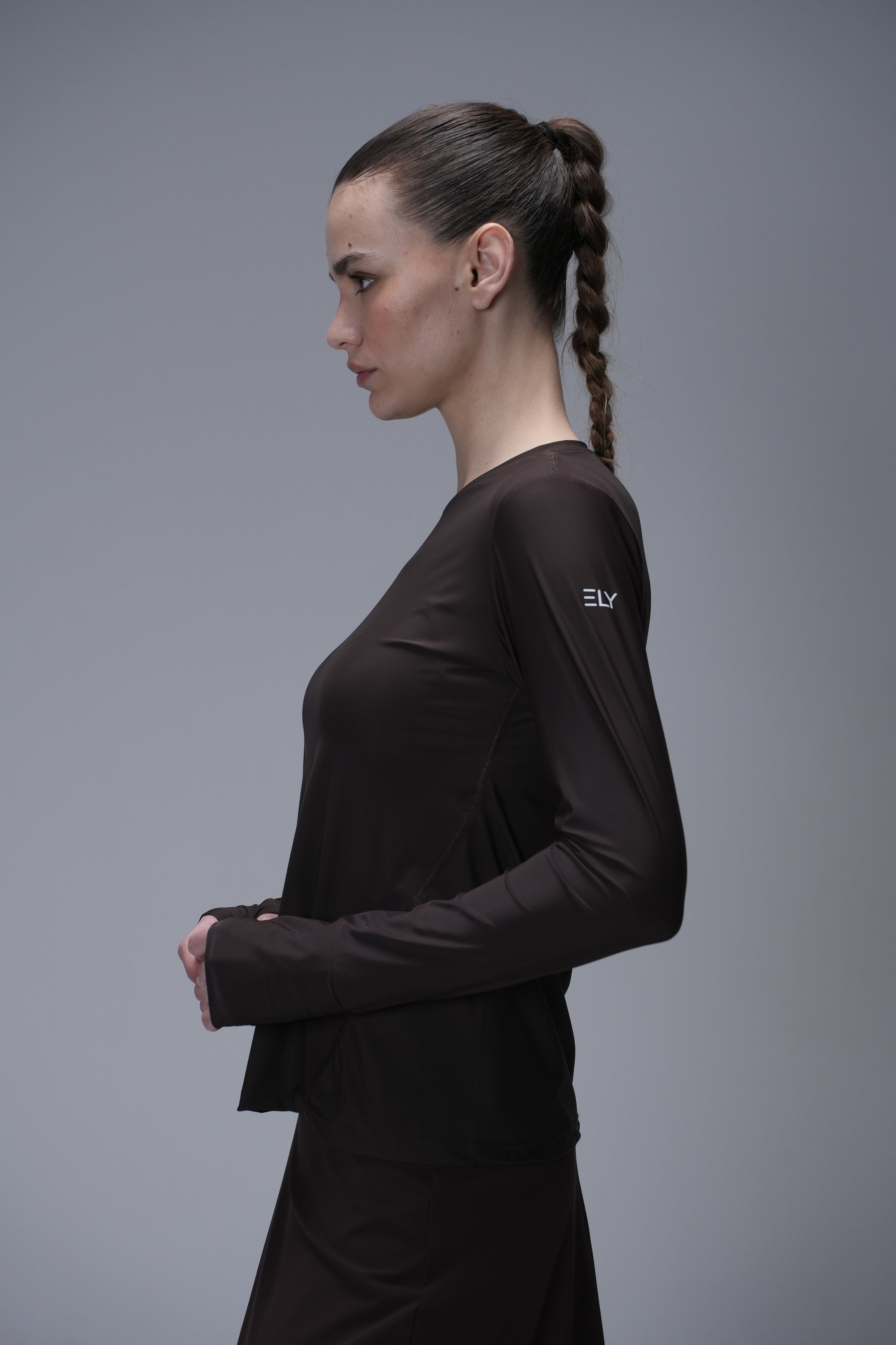 חולצת שרוול ארוך מנדפת זיעה